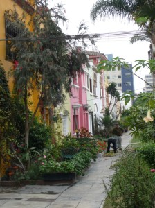 One nice street that was totally fenced in